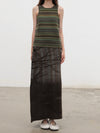 SWAYING 25 Fall/Winter Collection: Striped Wool Vest SW-SW25AW1T02C4S4-ZH Purple Gray (SW25AW1T02C1S2)